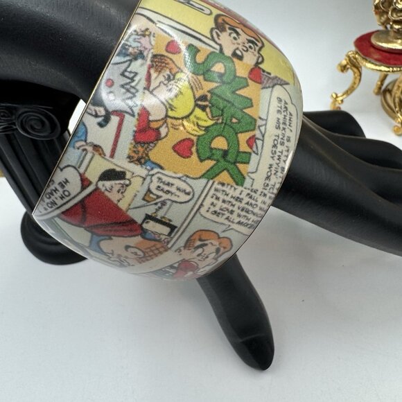 Archie Comics Wide Lucite Bangle Bracelet Retro PopArt Cartoon Statement Jewelry - Picture 3 of 8